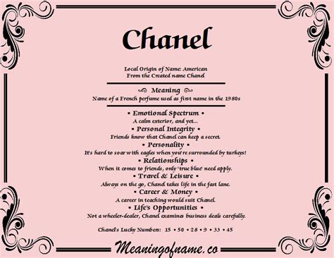 name chanel meaning|Chanel origin.